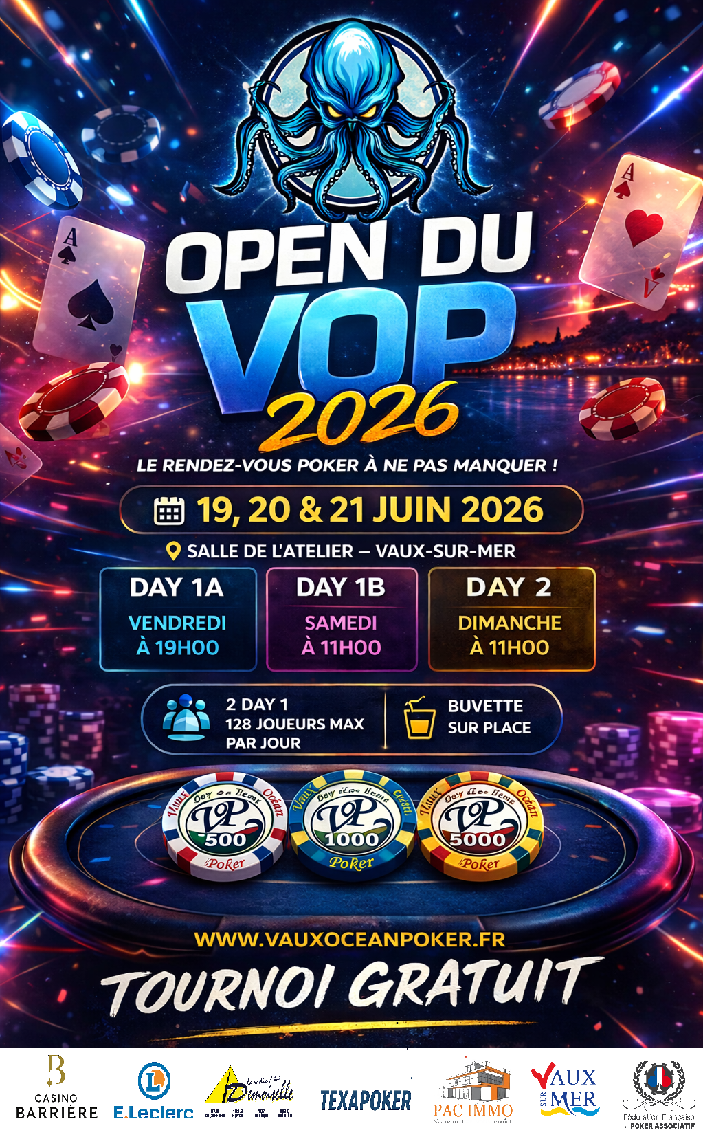 Ouverture du tournoi VOP 2026